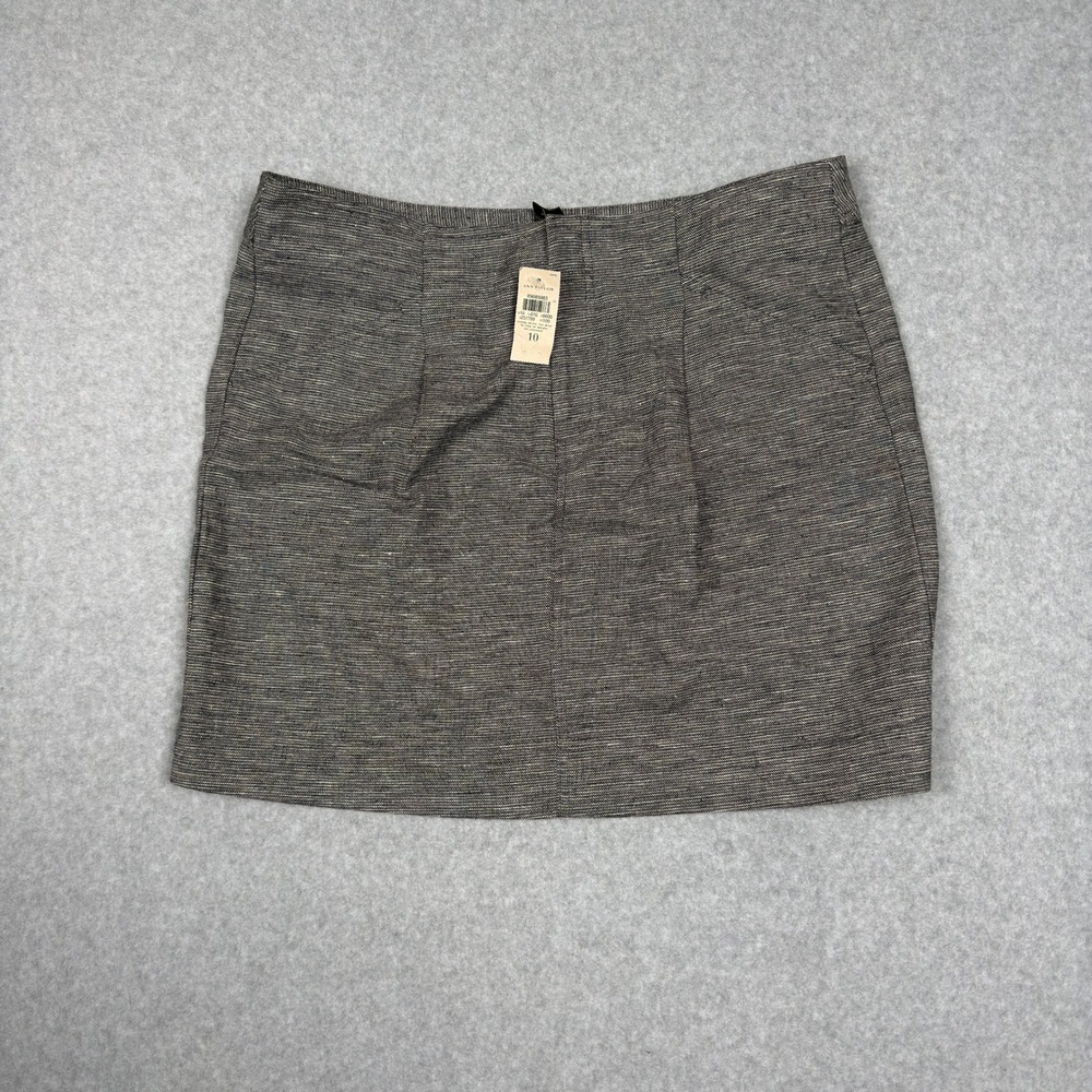 NWT Ann Taylor Womens 10 Skirt Linen Blend Career Offiice Business Casual